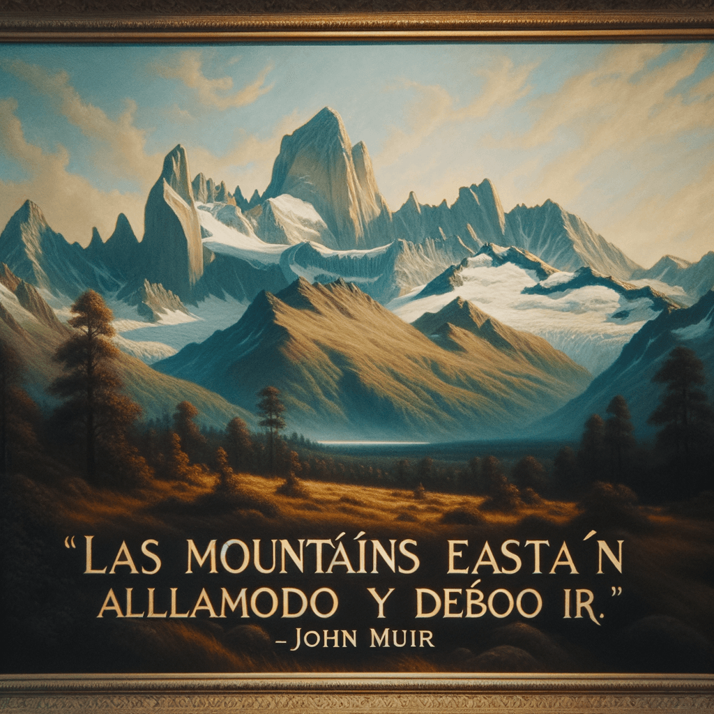 Las montañas están llamando y debo ir. - John Muir