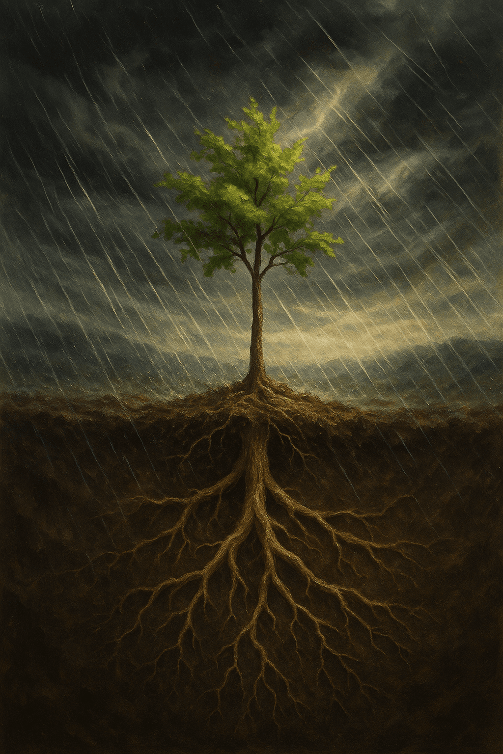 To withstand the wind and rain, a tree must first take root. — African Proverb