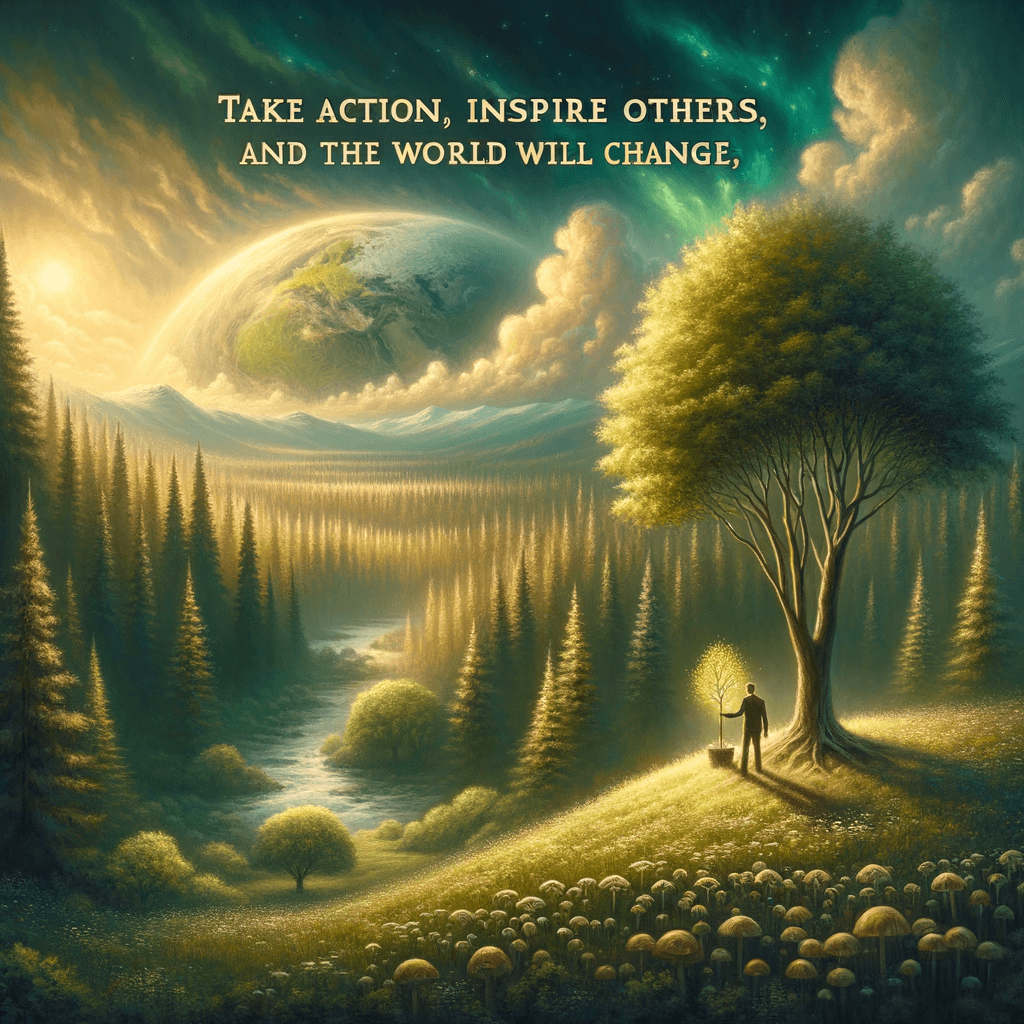 Actúa, inspira a otros, y el mundo cambiará. — Wangari Maathai, Kenia.