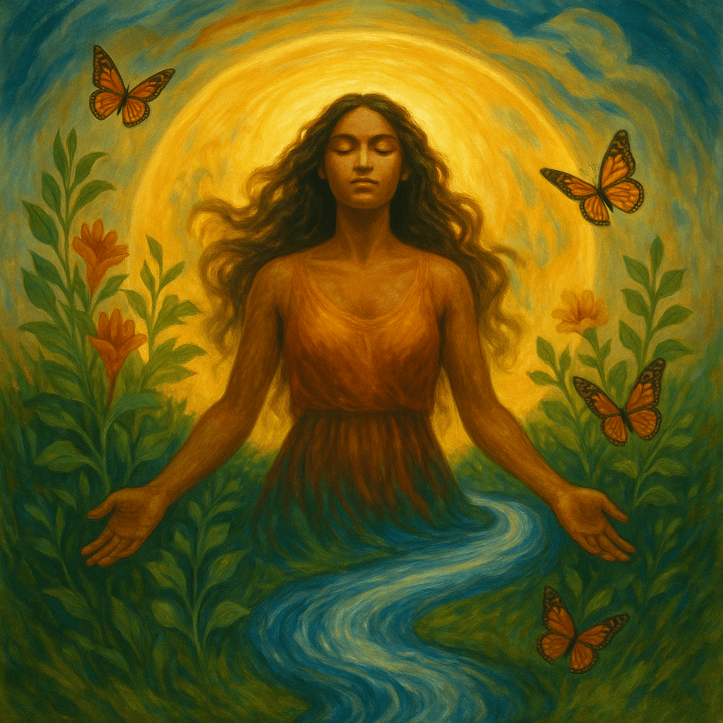 女人是一个完整的圆。她体内蕴藏着创造、滋养和转化的力量。——黛安·玛丽柴尔德