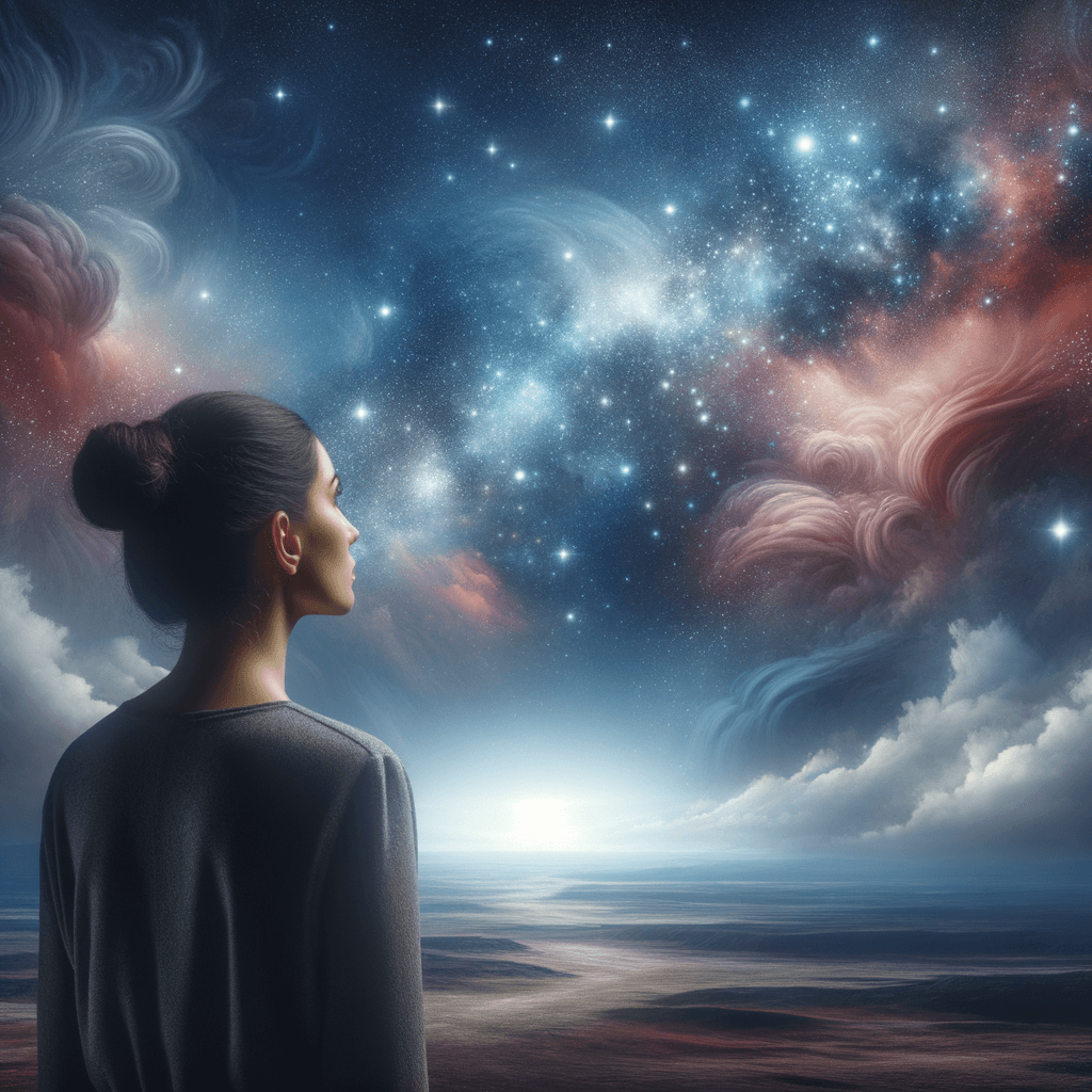 El cielo está tan alto, como sus sueños, pero es el suelo el que la sostiene para alcanzarlos.