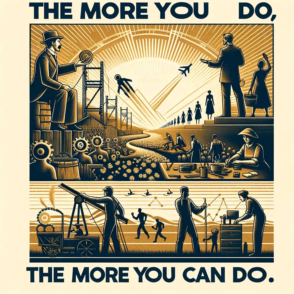 The more you do, the more you can do. — Lucille Ball