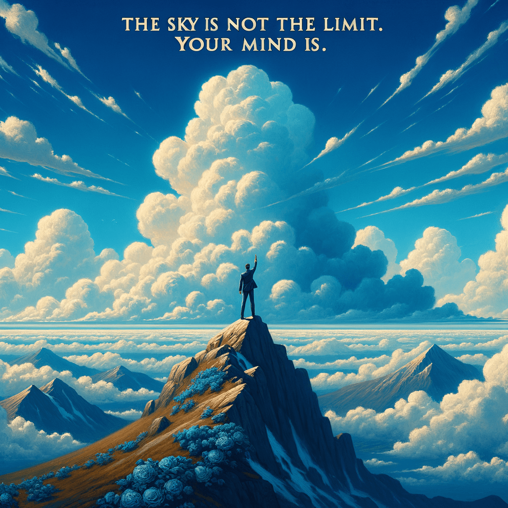 The sky is not the limit. Your mind is. — Lebanese Proverb