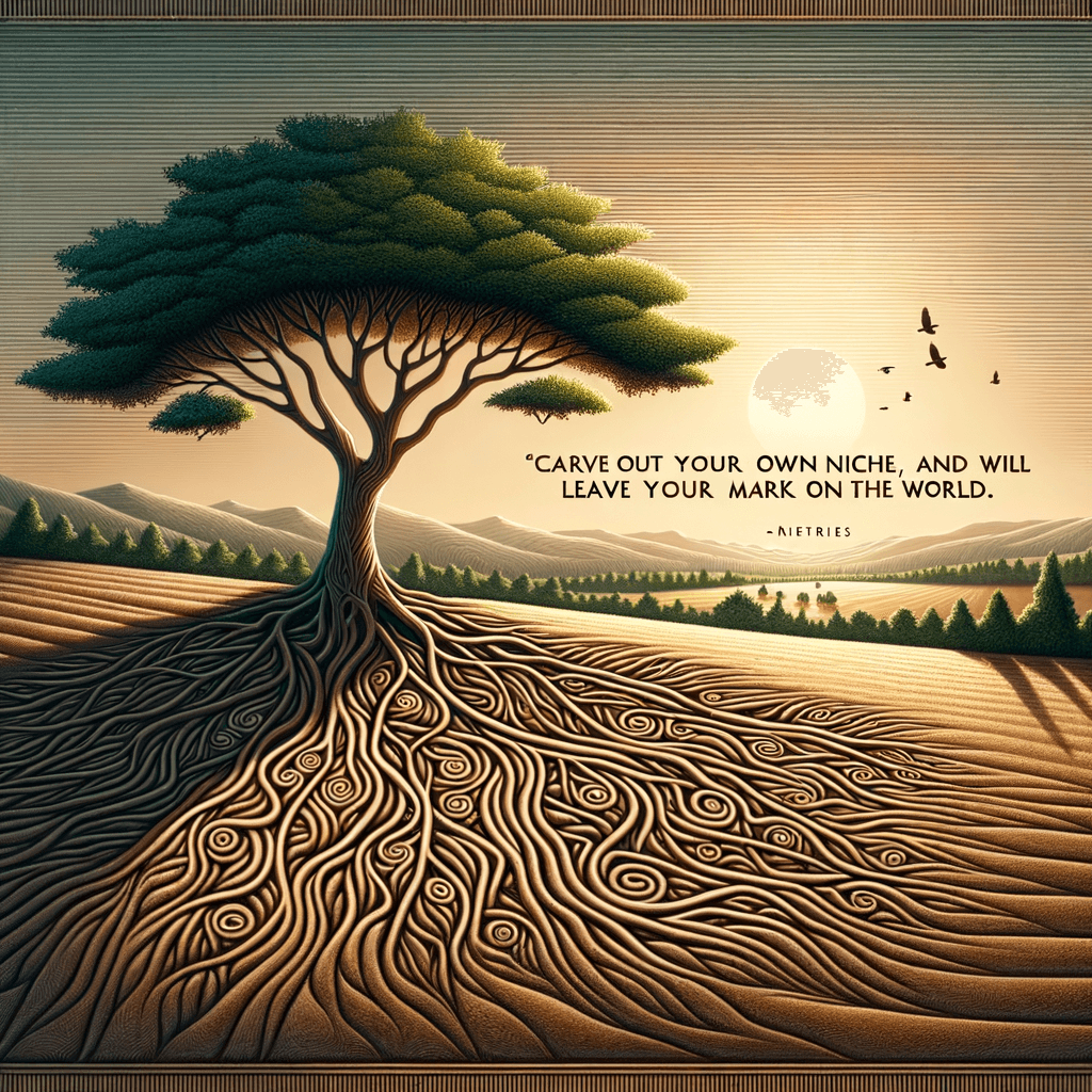 Crea tu propio nicho, y dejarás tu huella en el mundo. — Proverbio Nigeriano