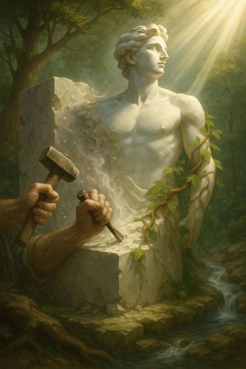 Cada esfuerzo esculpe la obra maestra oculta en el mármol de la vida. — Johann Wolfgang von Goethe