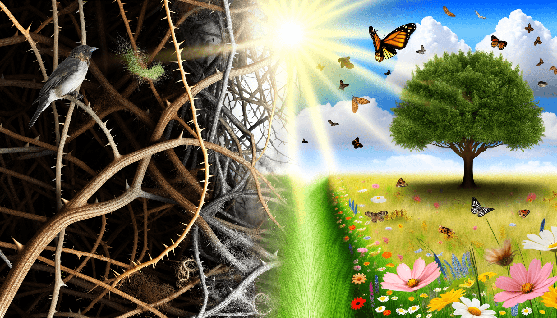 当我们超越痛苦与错误时,我们会发现智慧与慈悲。—— 一行禅师