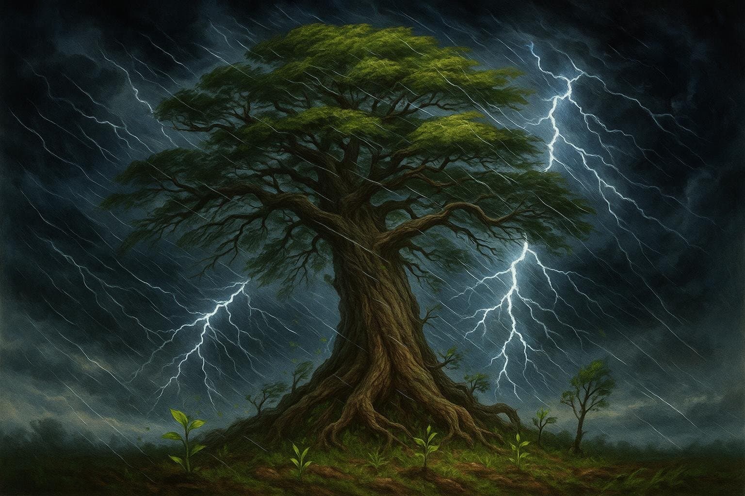 Stick to your path even when it’s hard. The tallest trees weather the fiercest storms. — African Proverb