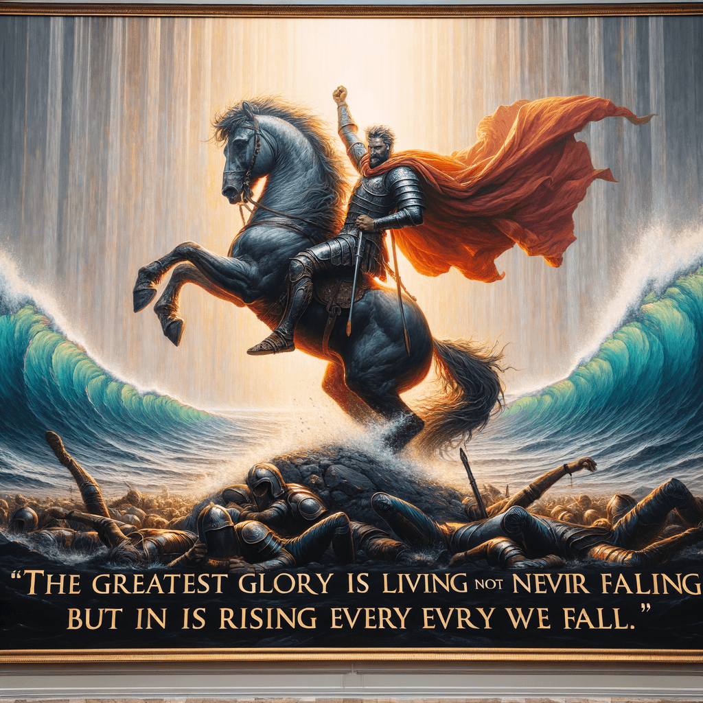 La mayor gloria en la vida no radica en nunca caer, sino en levantarse cada vez que caemos. — Nelson Mandela
