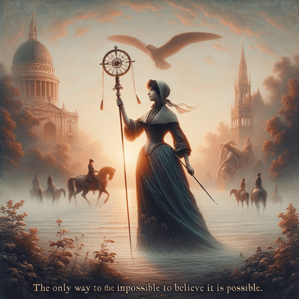 La única manera de lograr lo imposible es creer que es posible. – Charles Kingsleigh