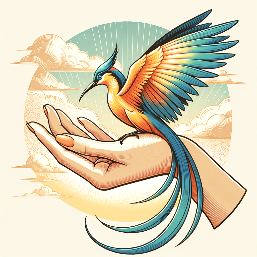 El ave del paraíso se posa solo en la mano que no agarra. - John Berry