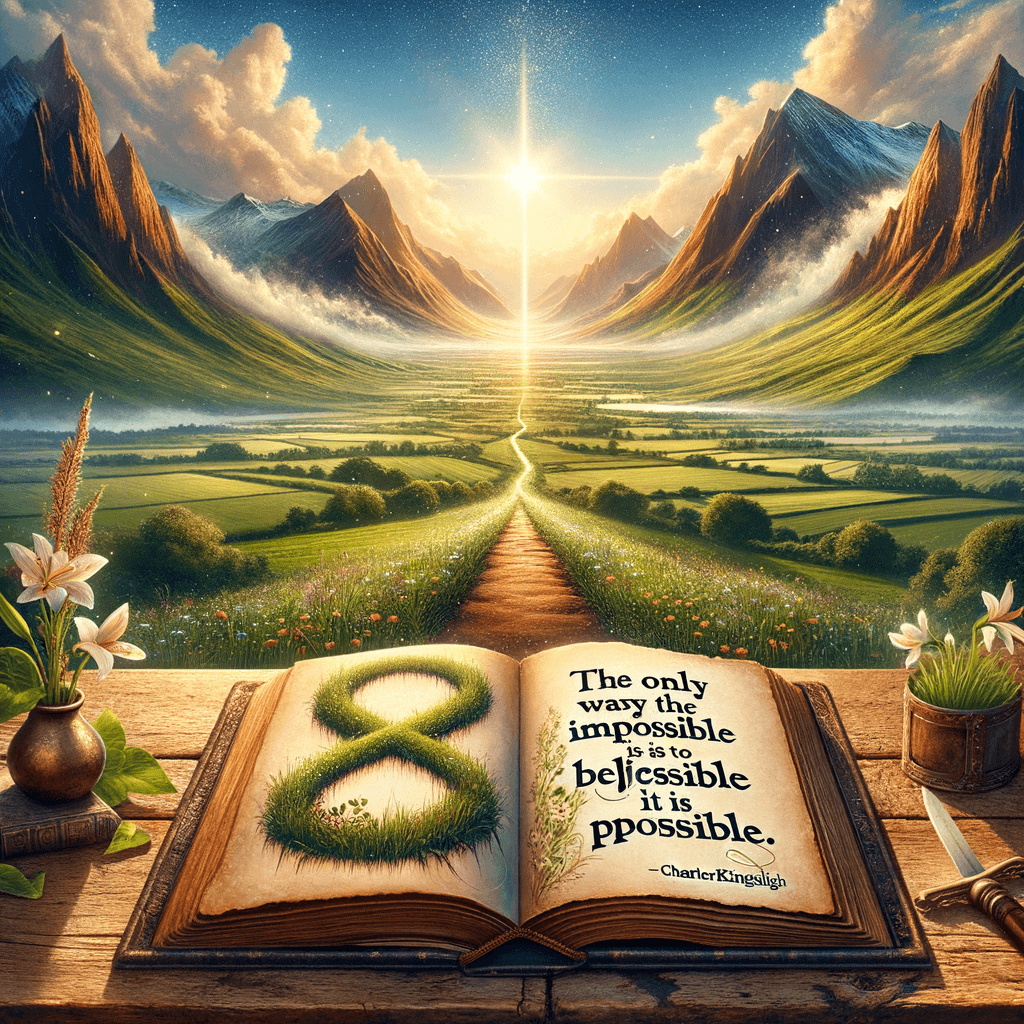 La única manera de lograr lo imposible es creer que es posible. – Charles Kingsleigh