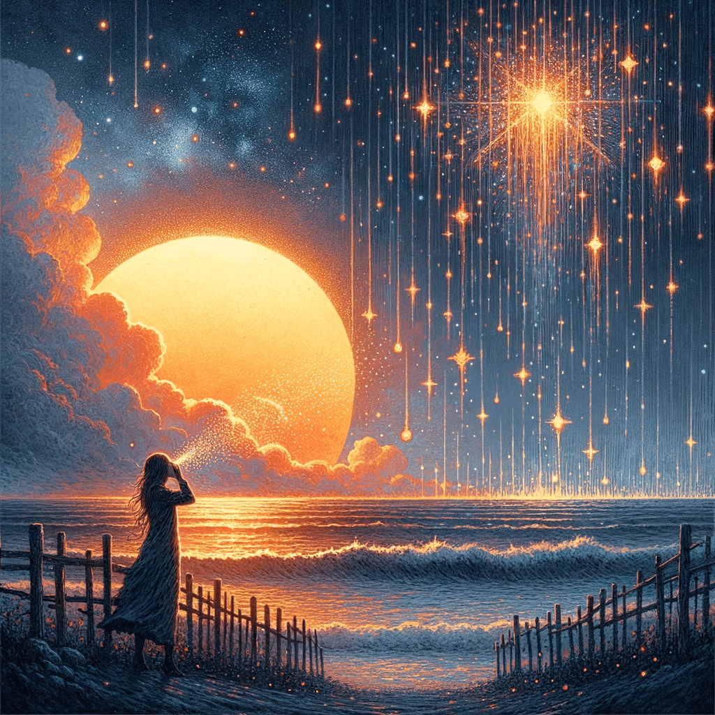 If you cry because you have lost the sun, the tears will not let you see the stars.