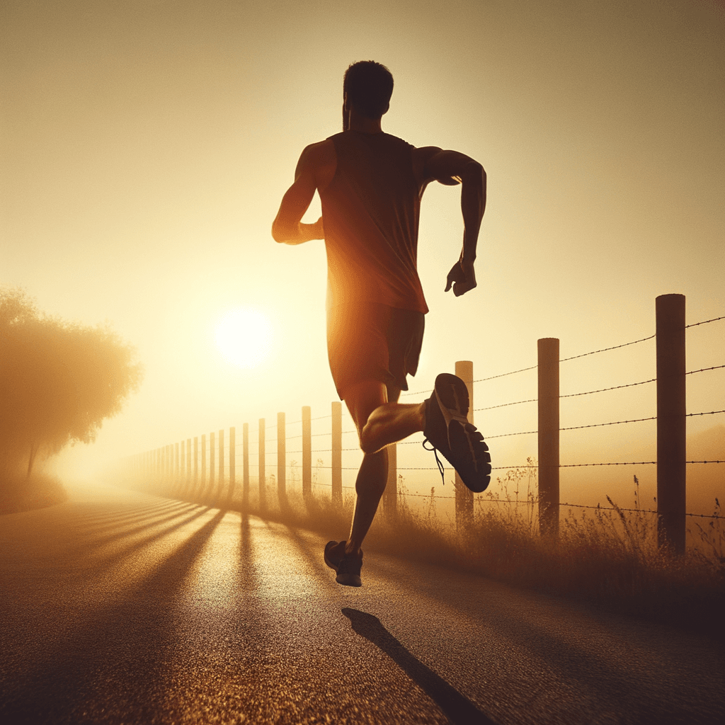 In the quiet morning, a runner's determination is forged. Each step is an echo of dreams, each breath a testament to perseverance. With every stride, the horizon draws closer, whispering promises of victory and the sweet rewards of effort.