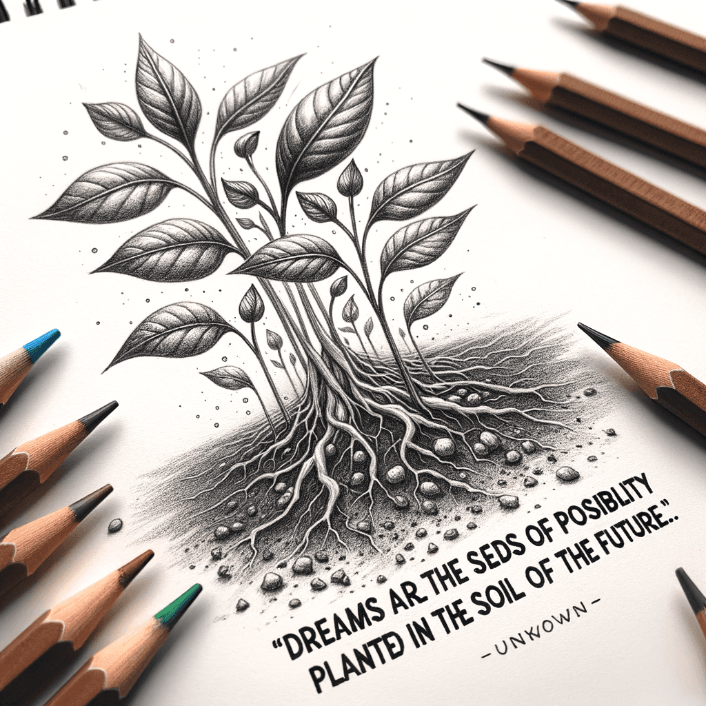 Los sueños son las semillas de la posibilidad plantadas en el suelo del futuro.
- Desconocido