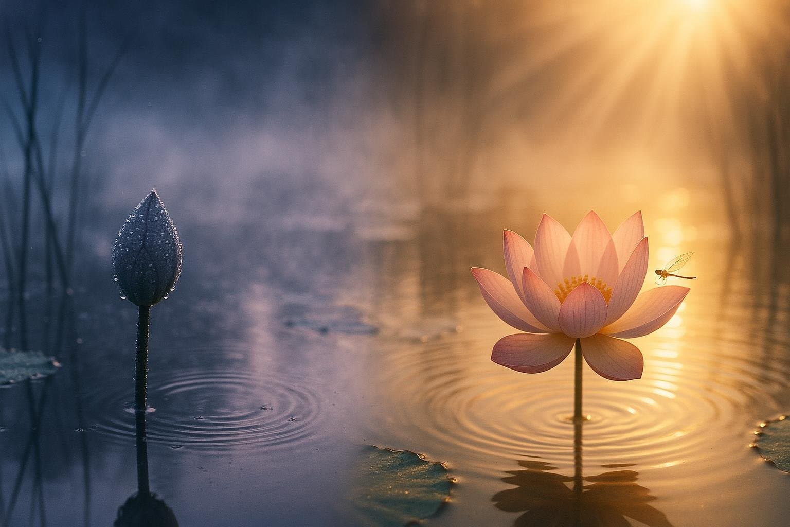 吸气,我让身体平静。呼气,我微笑。——一行禅师