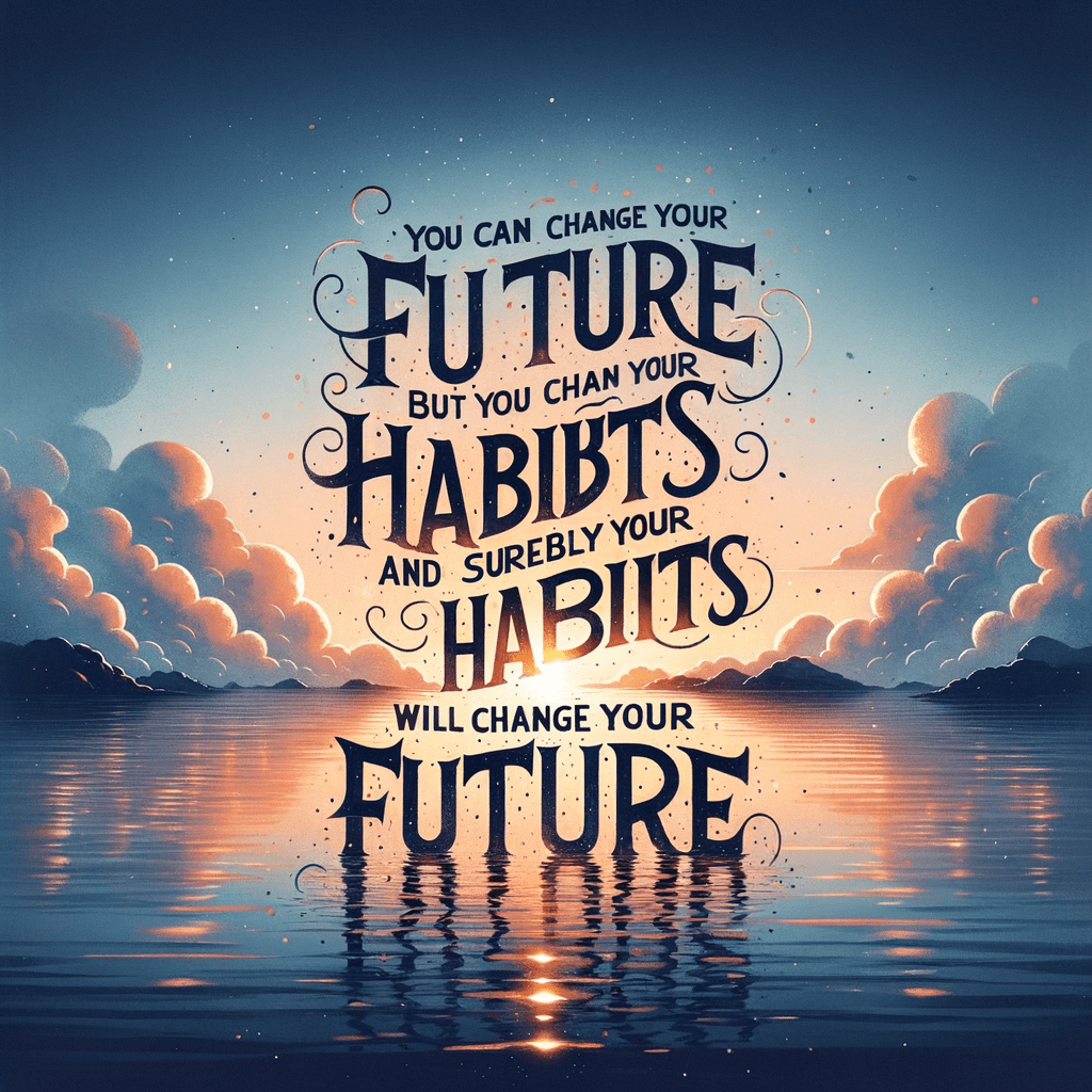 No puedes cambiar tu futuro, pero puedes cambiar tus hábitos, y seguramente tus hábitos cambiarán tu futuro. — A.P.J. Abdul Kalam