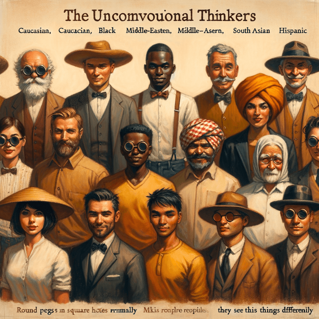 Brindemos por los locos. Los inadaptados. Los rebeldes. Los que causan problemas. Las piezas redondas en los agujeros cuadrados. Los que ven las cosas de manera diferente. — Steve Jobs