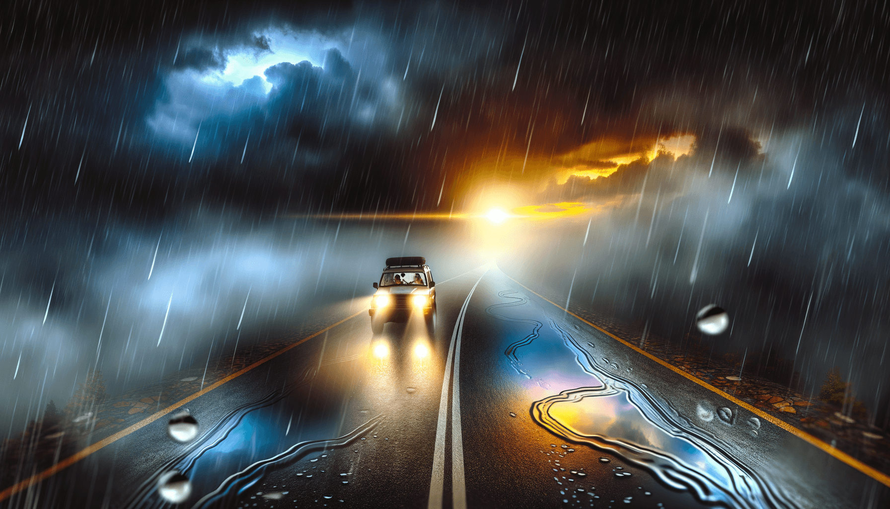 Para llegar a tu destino, debes conducir a través de la lluvia. — Anónimo, pero atribuido a un proverbio africano