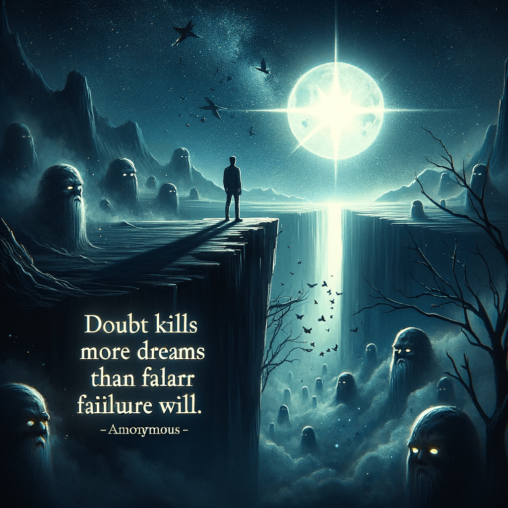 La duda mata más sueños de los que el fracaso jamás matará. — Suzy Kassem