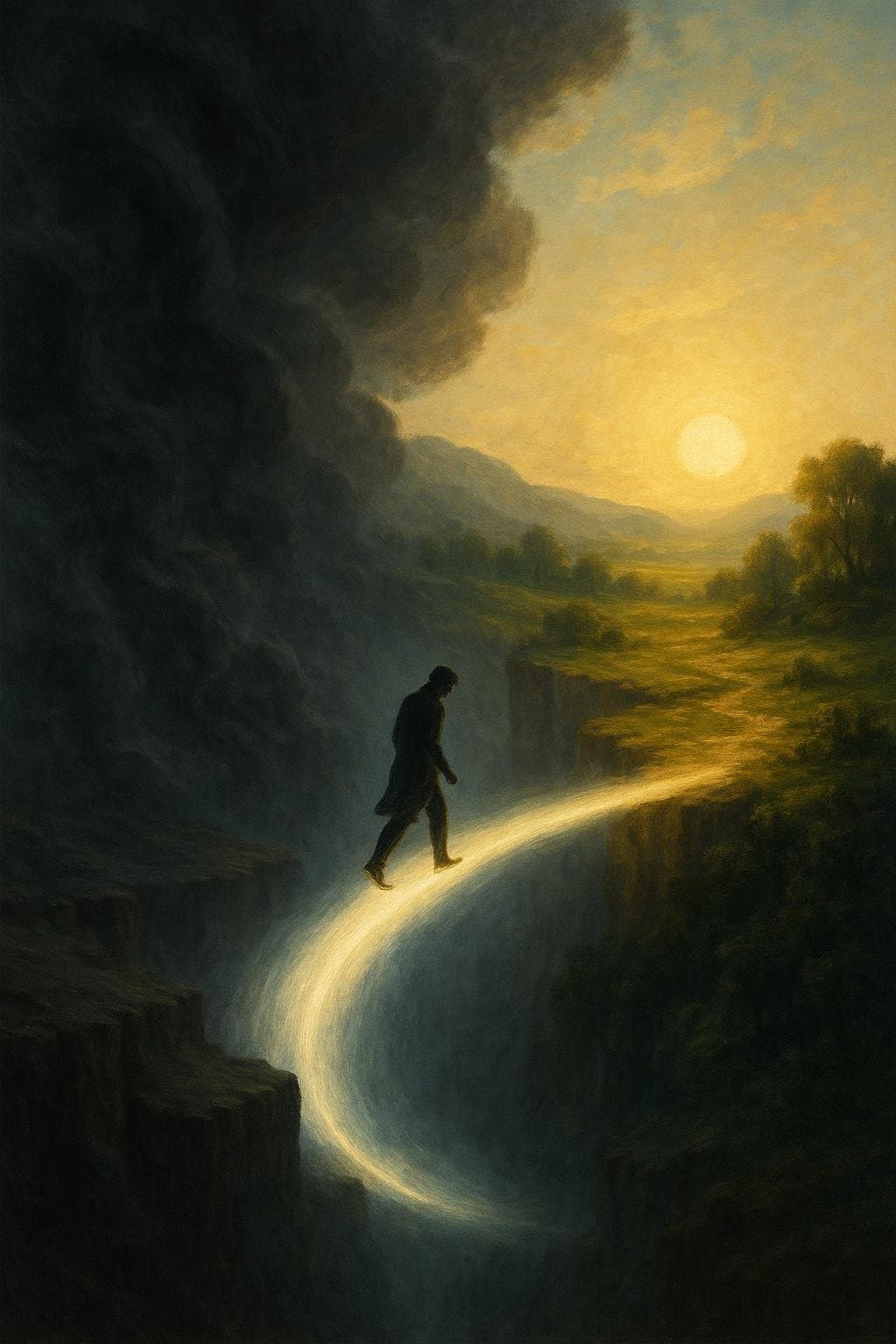 Un solo paso en la fe salva el abismo de la duda. — Soren Kierkegaard