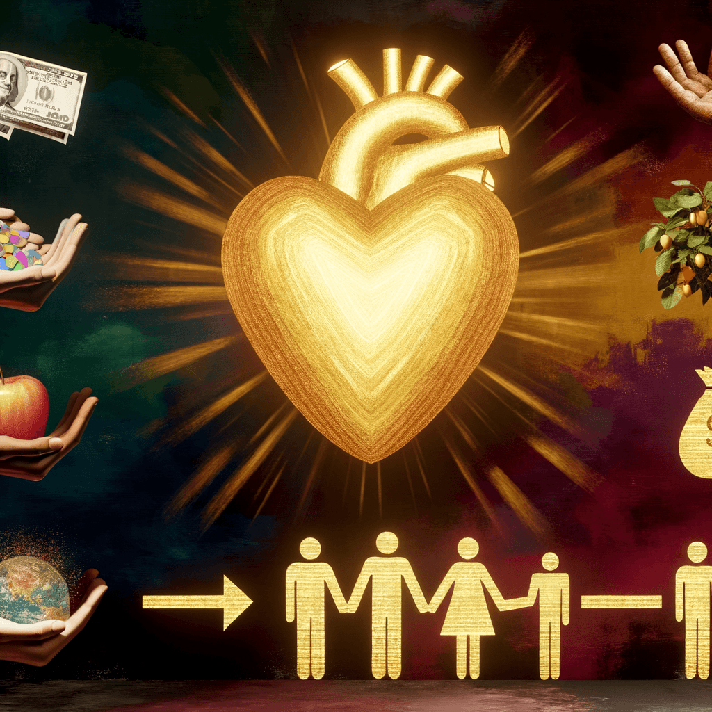 The richest wealth is not in the bank, but in the heart. — E. Joseph Cossman