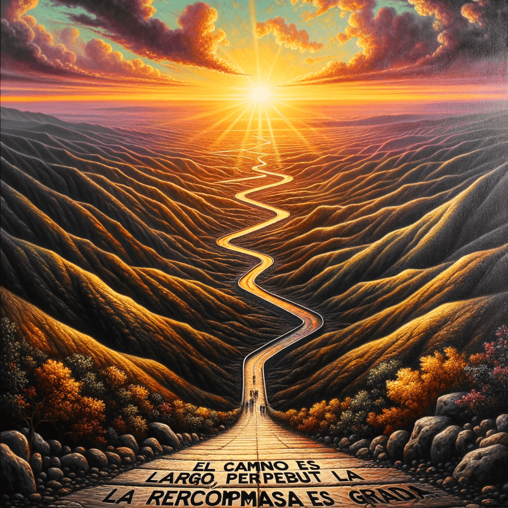 El camino es largo, pero la recompensa es grande.
