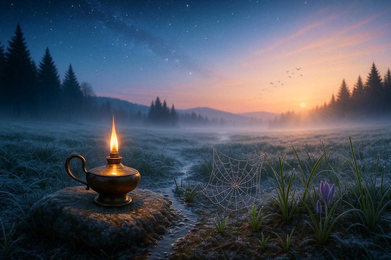 Una lámpara de propósito en noches indiferentes Mantén encendida una sola lámpara del propósito a través de las noches indiferentes. — Rabindranath