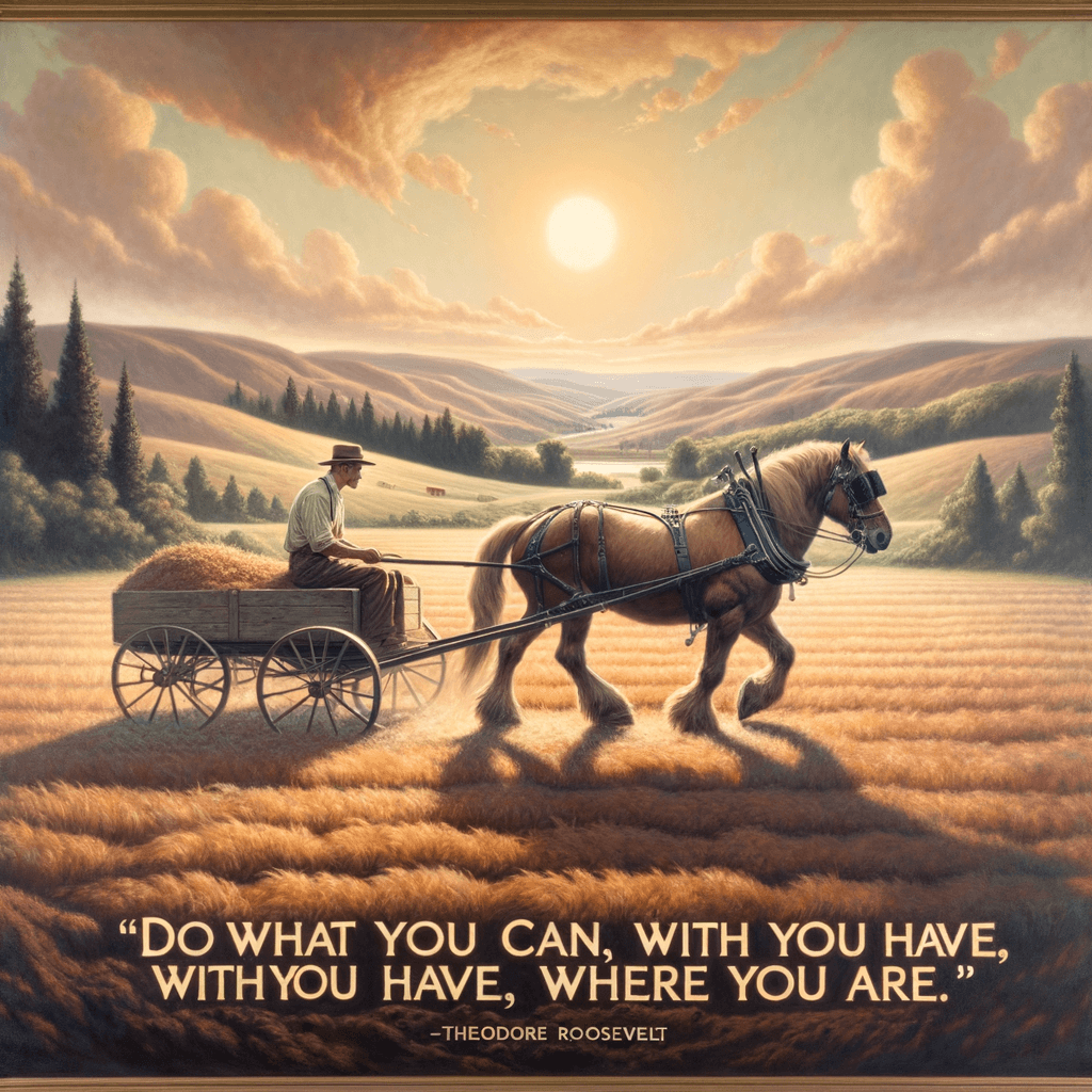 Haz lo que puedas, con lo que tienes, donde estás. — Theodore Roosevelt