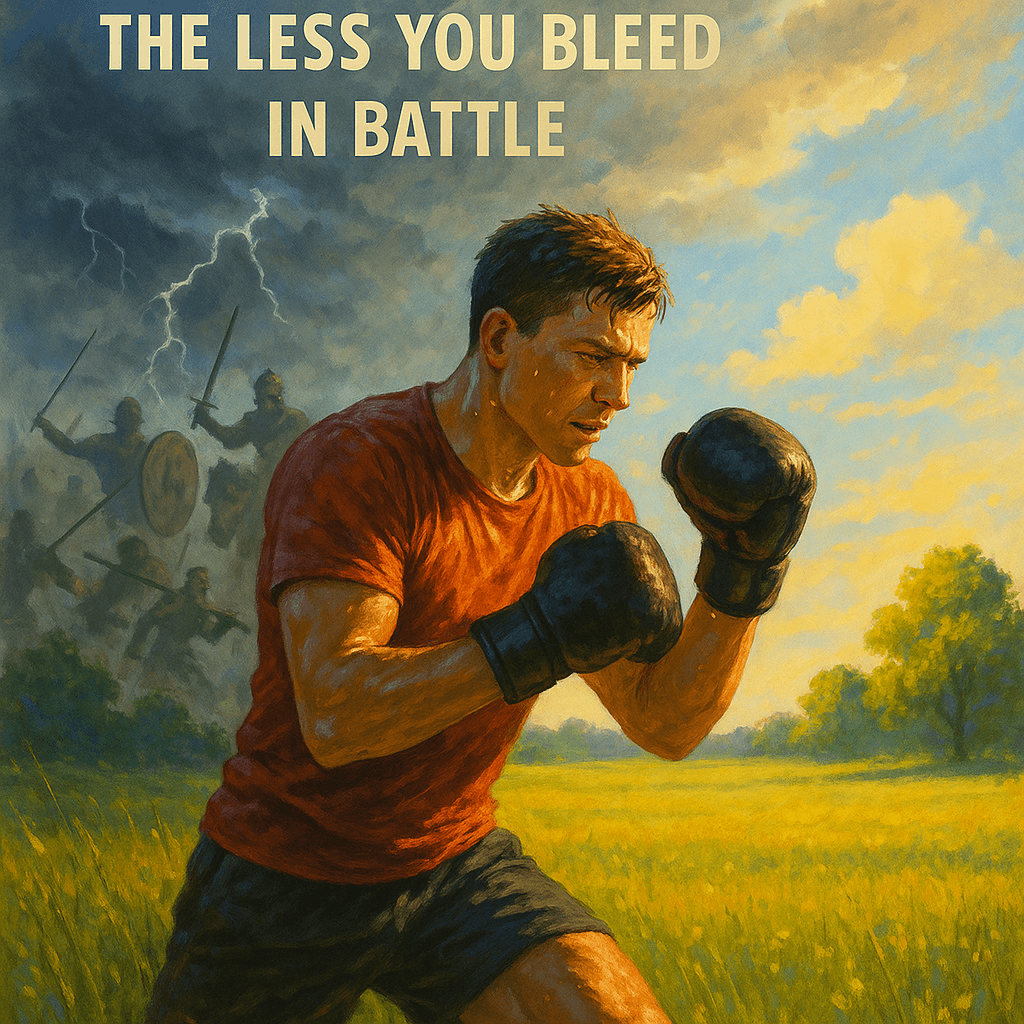 你在训练中流的汗水越多,在战斗中流的血就越少。—— 理查德·马尔辛科