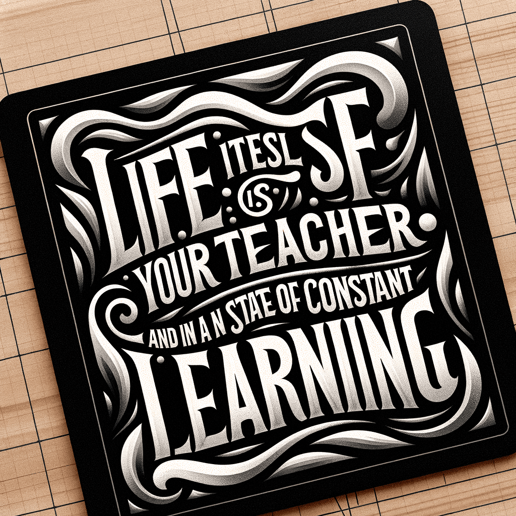 Life itself is your teacher, and you are in a state of constant learning. — Bruce Lee