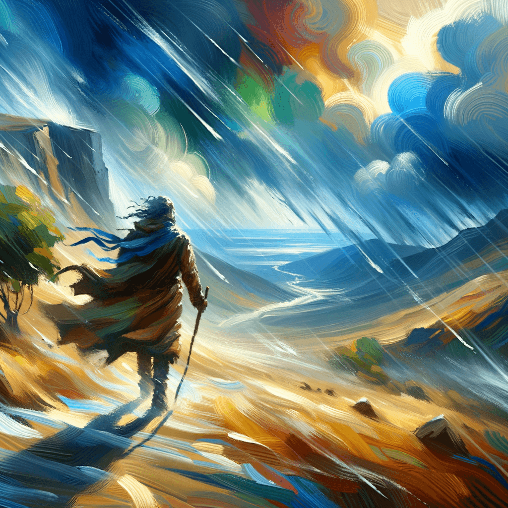 When you go through the storm, you will realize that it is just a part of the scenery.