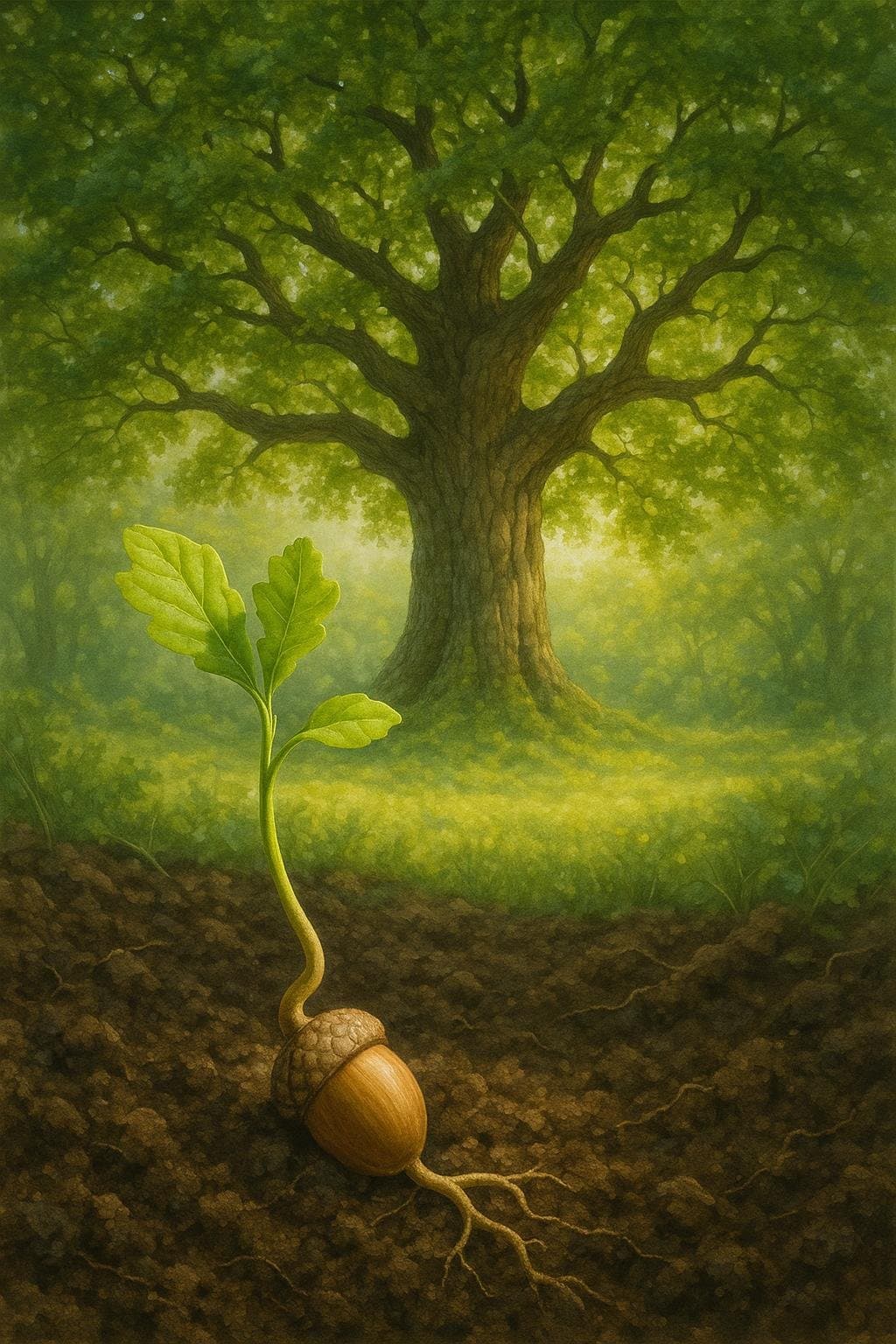 From little acorns grow mighty oaks. — David R. Walters