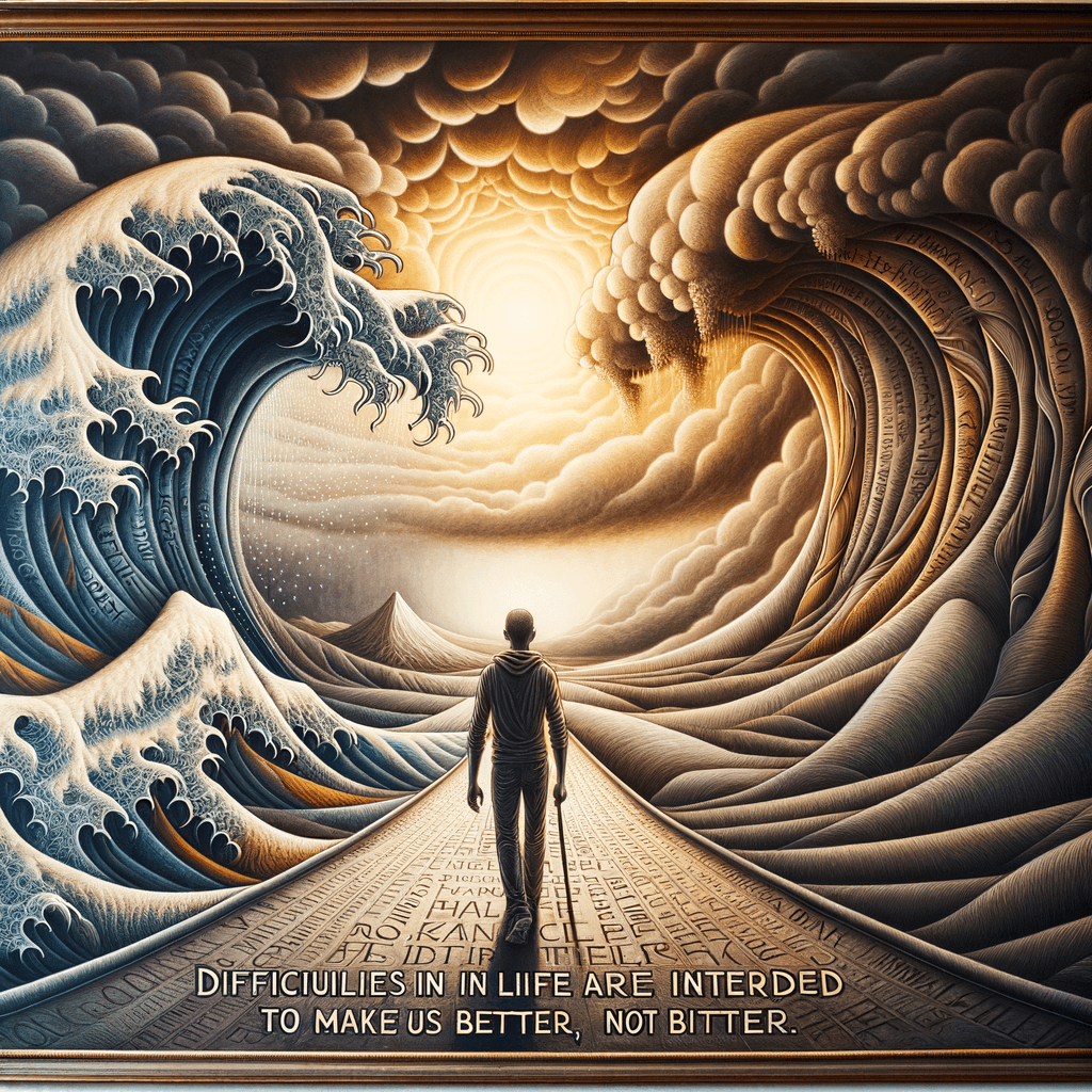 Difficulties in life are intended to make us better, not bitter. — Dan Reeves