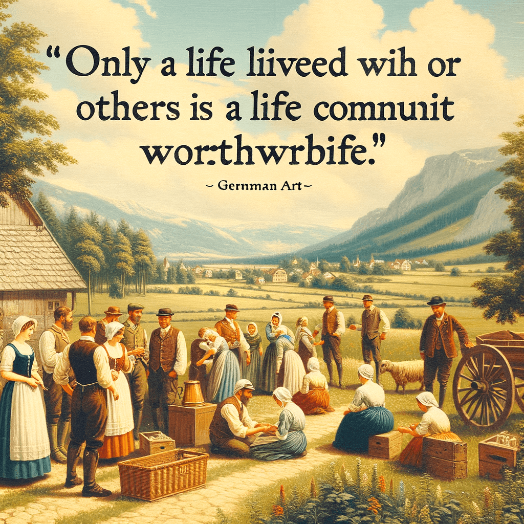 Only a life lived for others is a life worthwhile. — Albert Einstein, Germany.