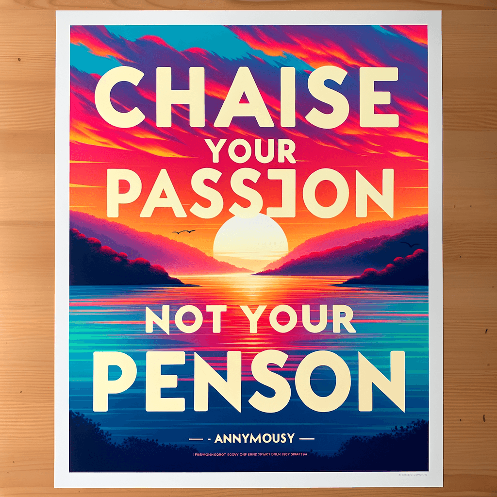 Persigue tu pasión, no tu pensión. — Denis Waitley