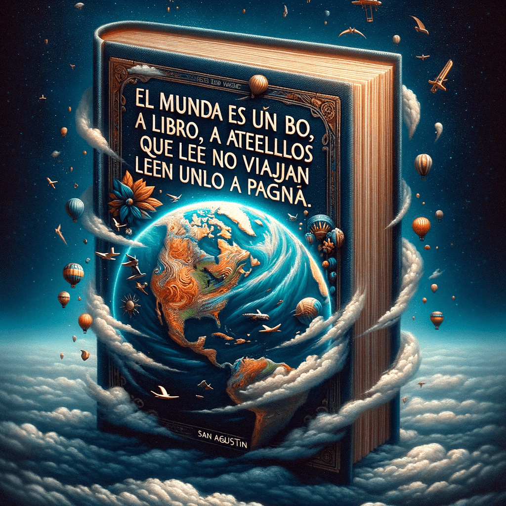 El mundo es un libro, y aquellos que no viajan leen solo una página. - San Agustín