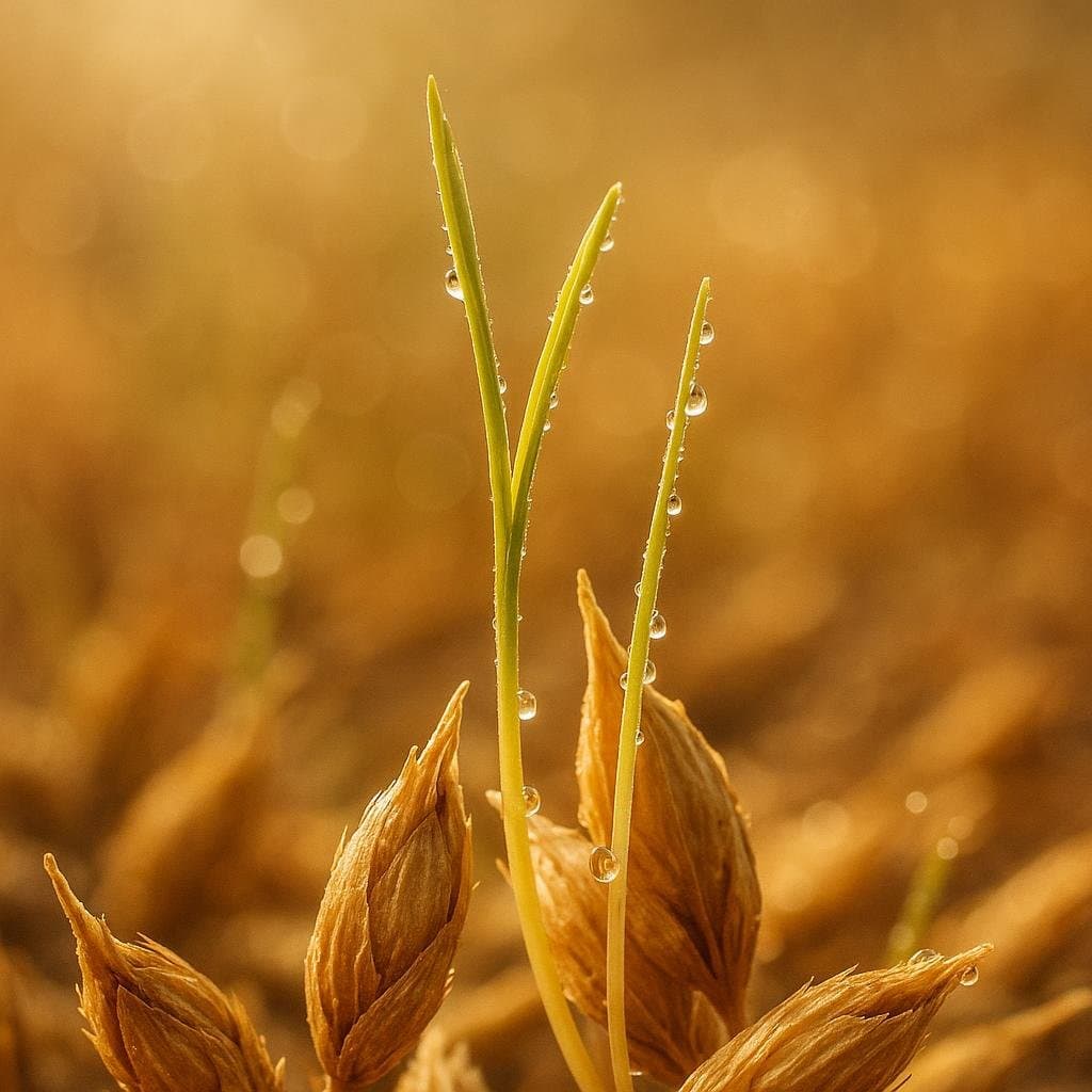 El grano debe crecer entre las cáscaras. — Proverbio africano