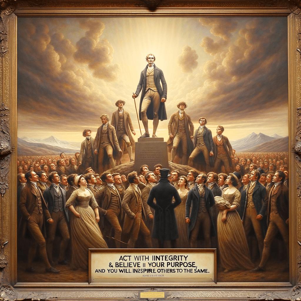 Act with integrity and believe in your purpose, and you will inspire others to do the same. — Ayaan Hirsi Ali