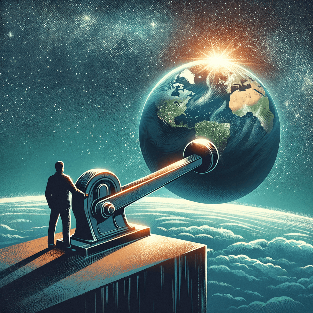 Dame un punto de apoyo y moveré la Tierra. — Arquímedes