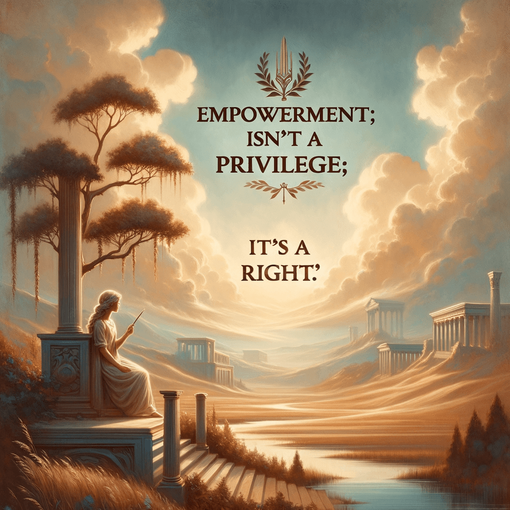 El empoderamiento no es un privilegio; es un derecho. — Malala Yousafzai