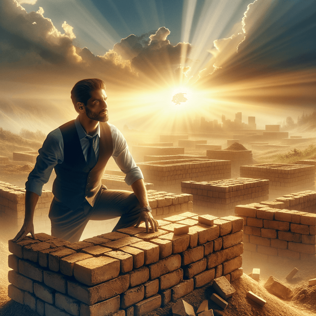 Un hombre exitoso crea su base con los ladrillos arrojados - David Brinkley Un hombre exitoso es aquel que puede construir una base sólida con los ladrillos que otros le han la