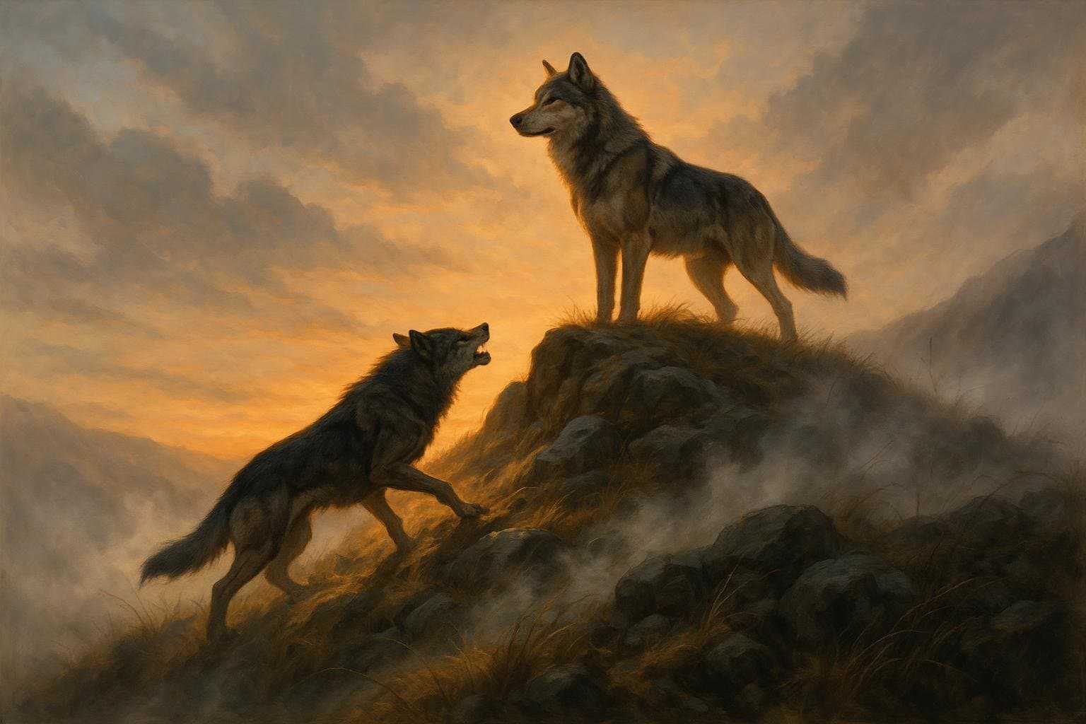 The wolf on the hill is not as hungry as the wolf climbing the hill. — Arnold Schwarzenegger