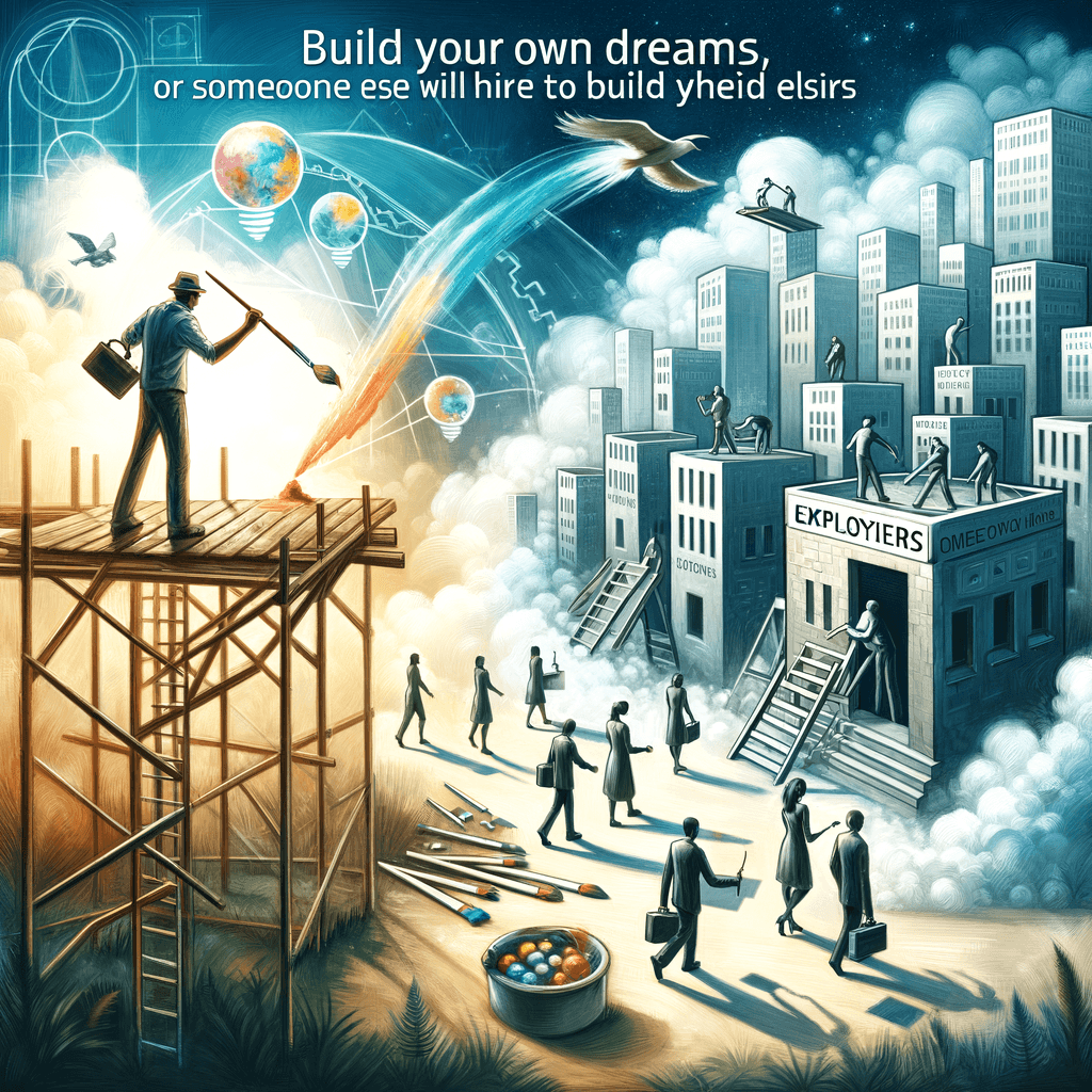 Construye tus propios sueños, o alguien más te contratará para construir los suyos. — Farrah Gray, Estados Unidos.