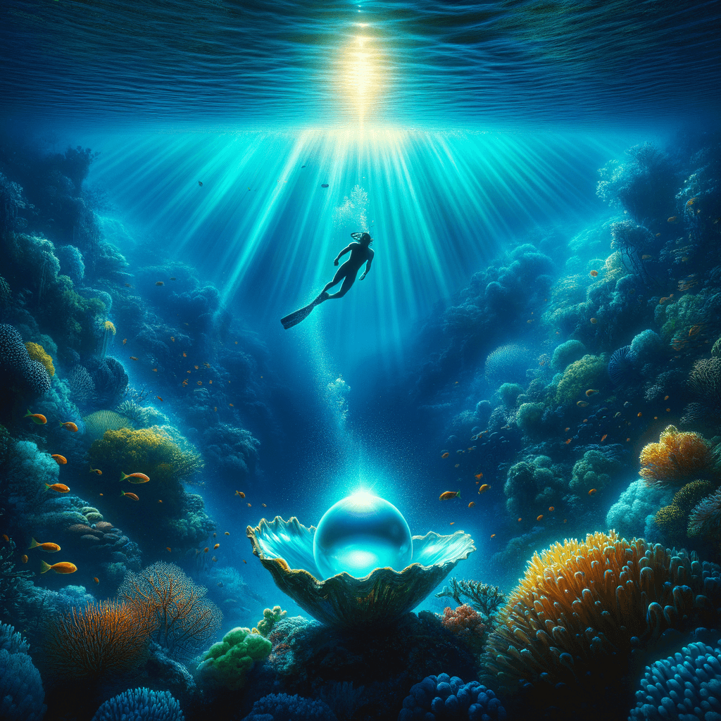 珍珠不会躺在海岸上。如果你想要一颗,你必须潜水去找它。— 中国谚语