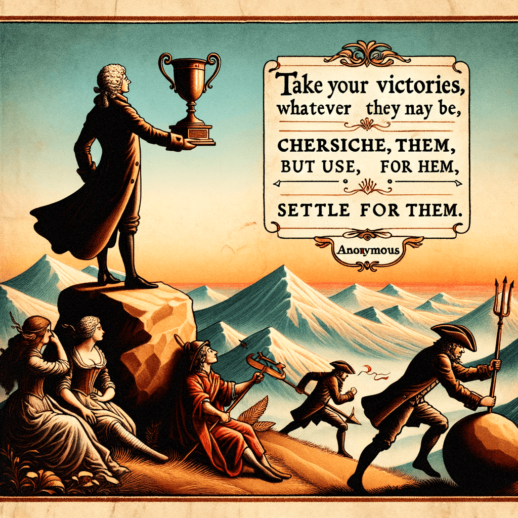 Toma tus victorias, sean lo que sean, ámalas, úsalas, pero no te conformes con ellas. — Mia Hamm
