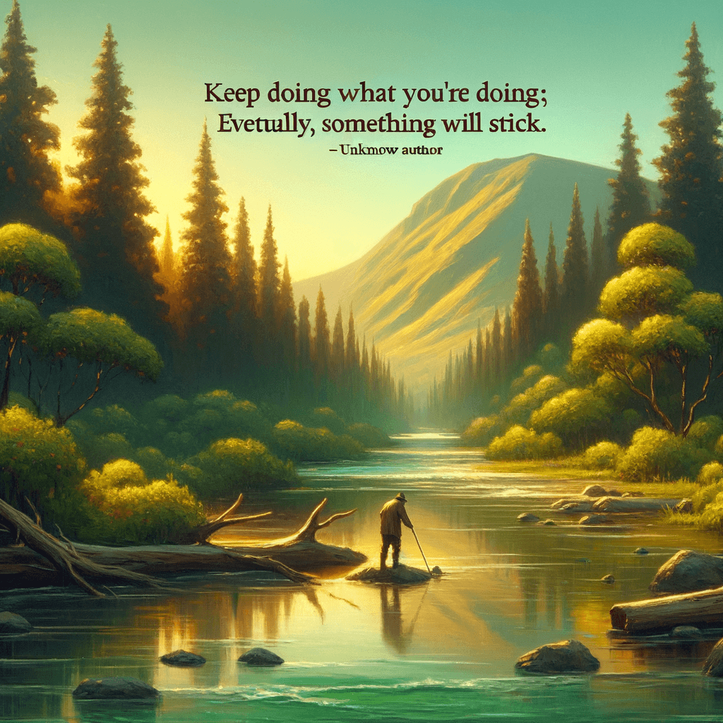 Sigue haciendo lo que estás haciendo; eventualmente, algo funcionará. — Kevin Rose