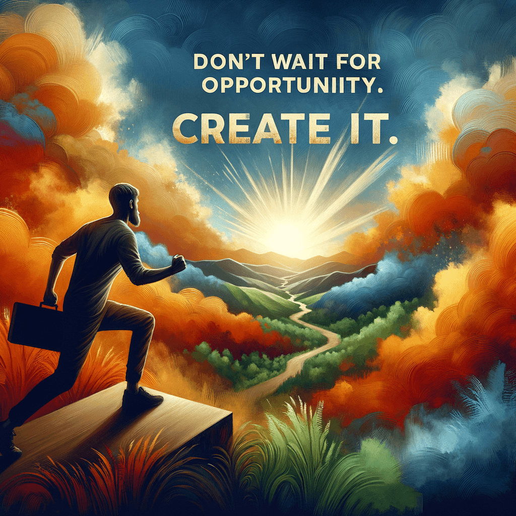 不要等待机会。创造它。 — 乔治·伯纳·肖