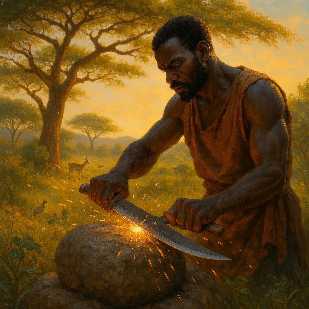 To struggle with a stone is to sharpen a blade. — African Proverb