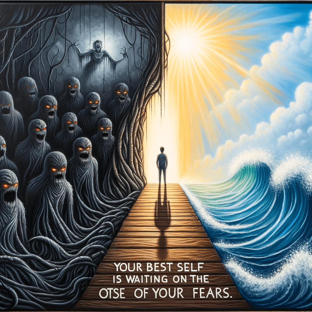 Your best self is waiting on the other side of your fears. — Nando Parrado