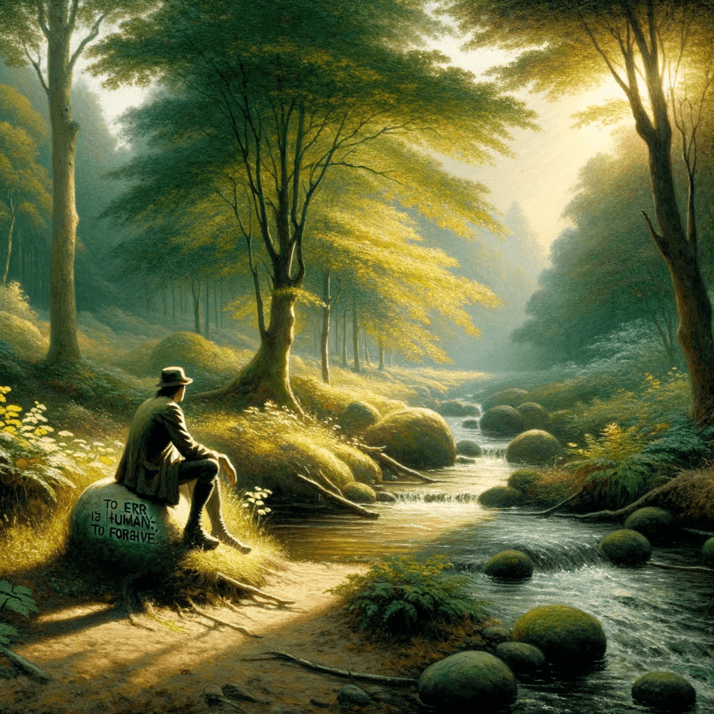犯错是人之常情;宽恕是神的品质。 — 亚历山大·蒲柏